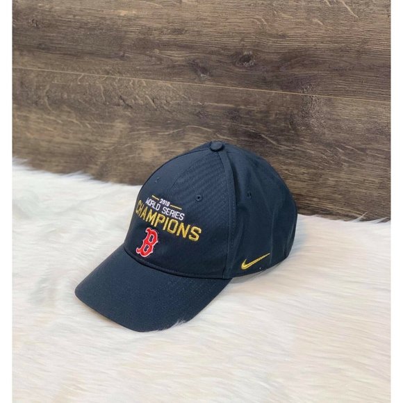 NIKE BOSTON RED SOX 2018 WORLD SERIES CHAMPIONS Adjustable Snapback Cap Hat $30 - Picture 4 of 5